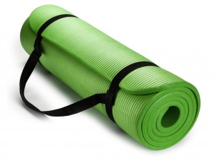Workout Yoga Mat, 1/2 Inch Thick Exercise Floor Mats with Carrying