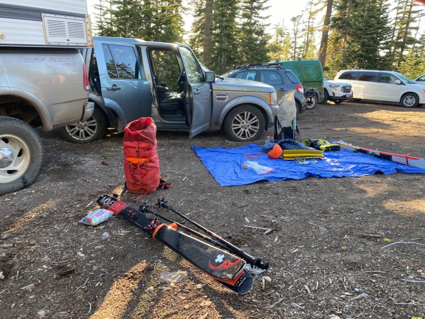 movement alp tracks 100 - the trailhead gear sort for a june ski descent of mount shasta. with...