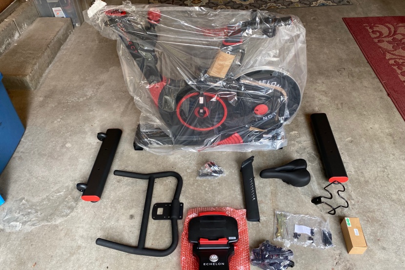 echelon ex-3 - plenty of assembly required. it's not too difficult, but it does...