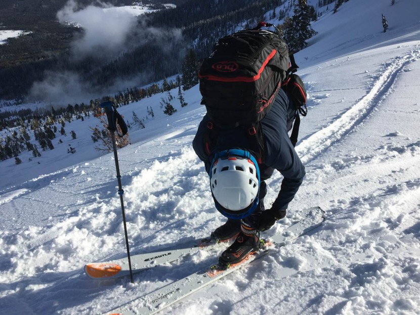 scarpa f1 lt - here we&#039;ve paired the f1 lt with relatively large, stiff, and heavy...