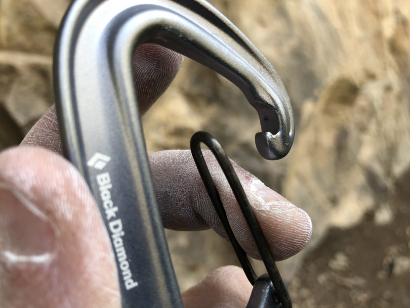 black diamond miniwire - these carabiners are among the most difficult to unclip, due to...