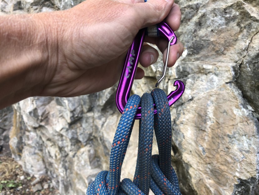 Newdoar Moschettone A Vite Per Arrampicata - Ultra Leggero 51g, 24 KN, Confezione Da 4 (Blu Reale)