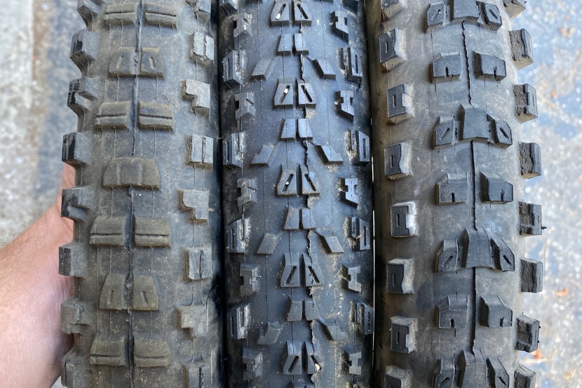 maxxis dissector - to us, the dissector (right) looks like a cross between the dhr ii...