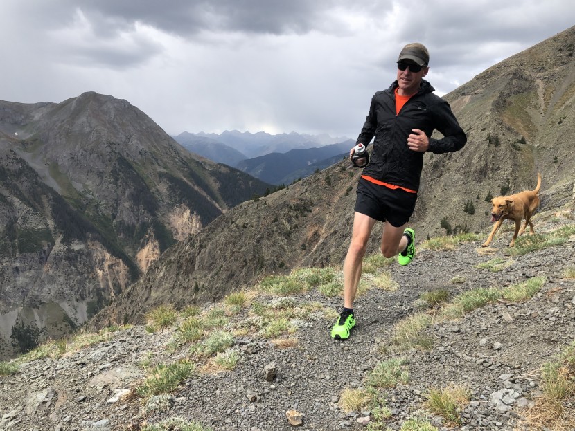 inov-8 terraultra g 270 - trying to outrun the thunderstorm back to the car high in the san...