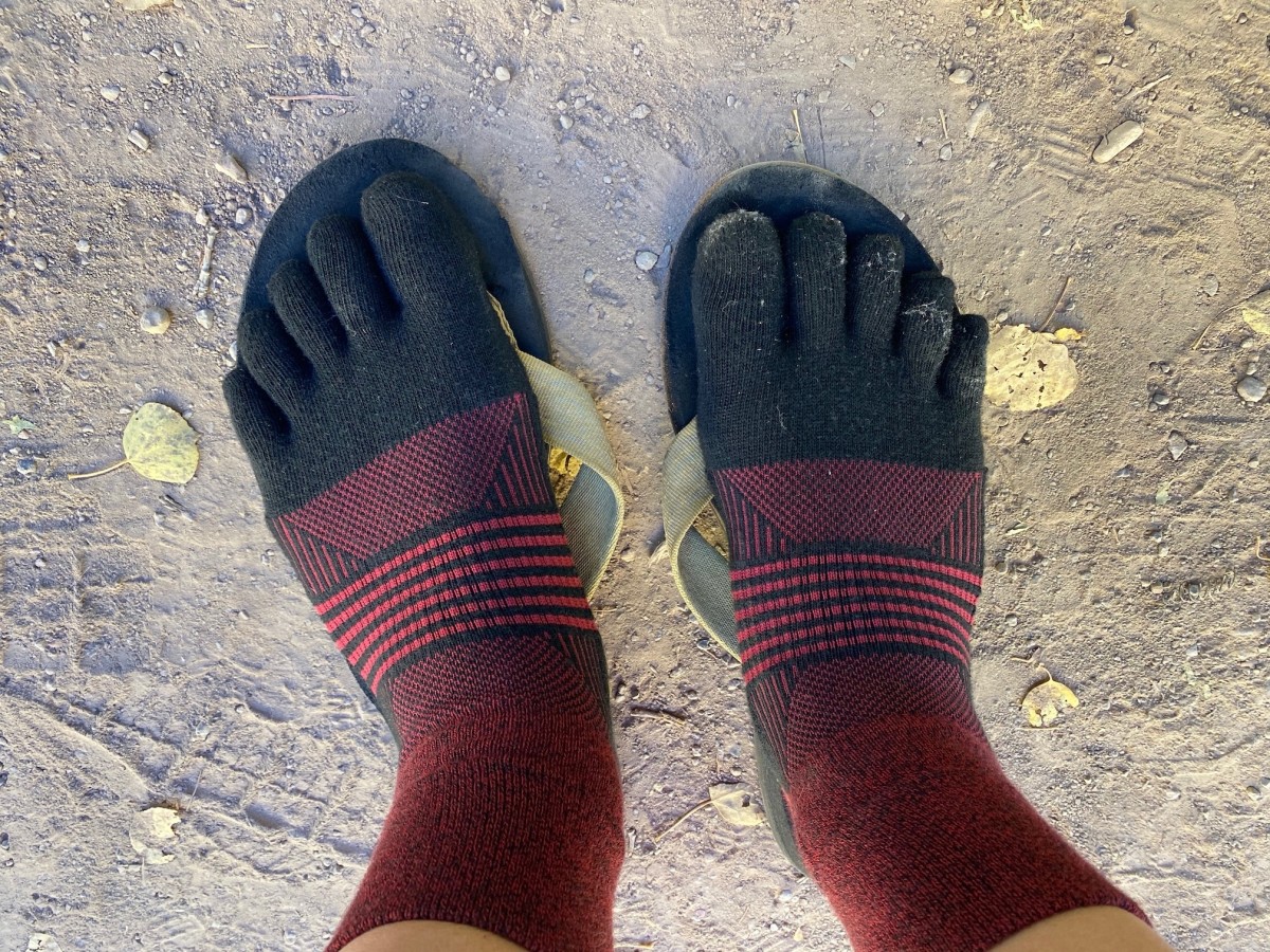 Injinji Trail Midweight Mini-Crew Review (Fit is specific and doesn't ride down or bunch. We especially appreciate the elastic construction in all the right...)