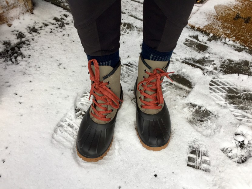 lacrosse aero timber top 8&quot; for women - the materials used provide great warmth and we barely notice...