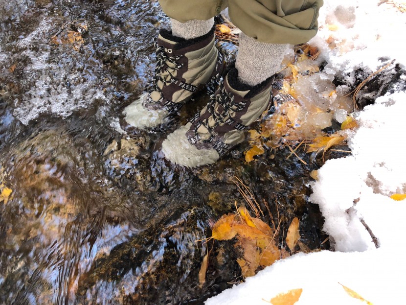 xero shoes alpine - with a waterproof liner built into this boot, water easily runs over...