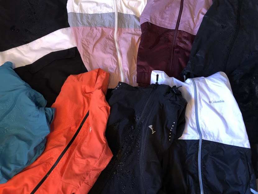 comparing jackets side by side.