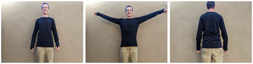 ridge merino inversion crew - our head tester is 5&#039;10&quot;, 155lb, wearing a size medium.