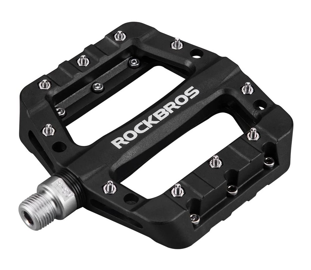 rockbros nylon fiber mountain bike flat pedal review