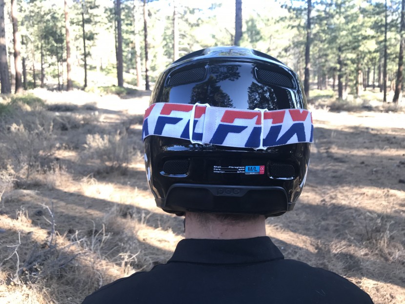 poc coron air spin - this helmet offers nice coverage in the rear of the head.