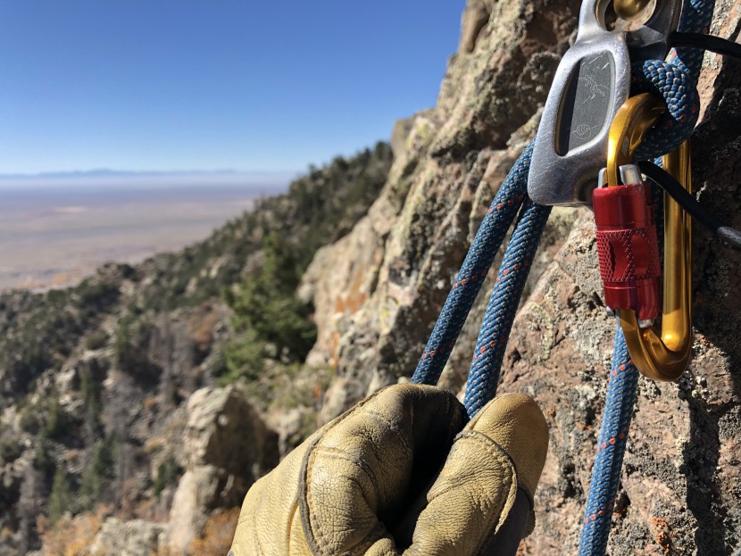 petzl sm&#039;d twist-lock - using the sm&#039;d as the second carabiner in an auto-block belay setup...