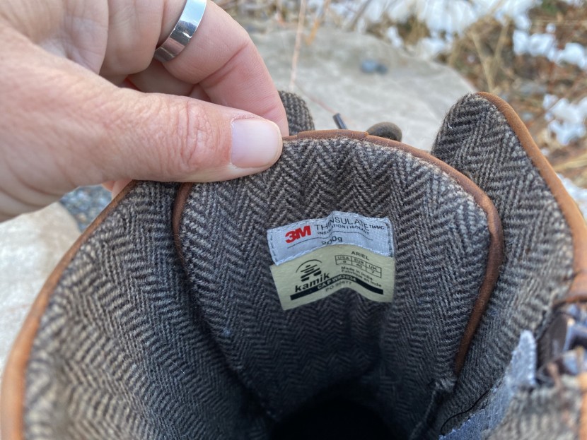 kamik ariel - the interior fleece is warm while the footbed offers enough wiggle...