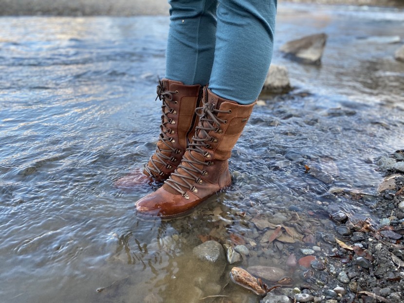 kamik ariel - this boot is waterproof only around the leather material, which is...