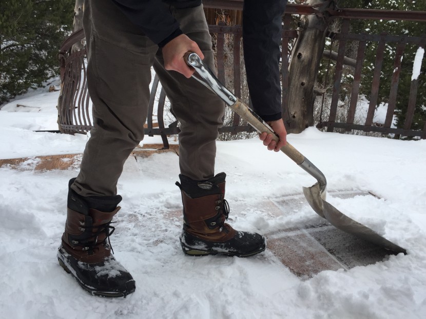 Snow shoveling boots sales