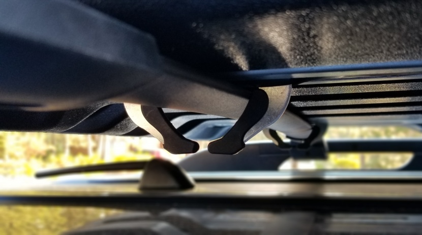 goplus rooftop carrier - the arms of the clamps secured easily to the crossbars on our test...