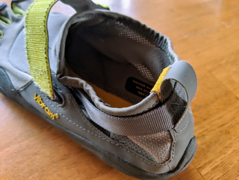 vibram fivefingers kso - it's nearly impossible to pull this shoe on without using the heel...