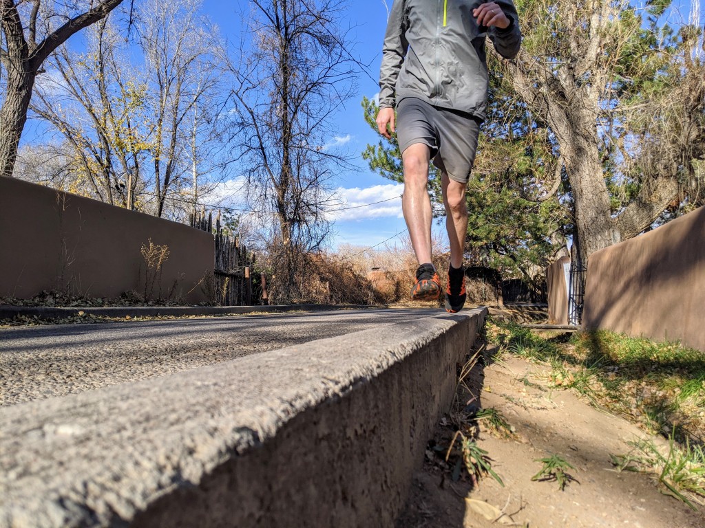 inov-8 bare-xf 210 v2 - our lead reviewer loves running curbs as a way to train focus...