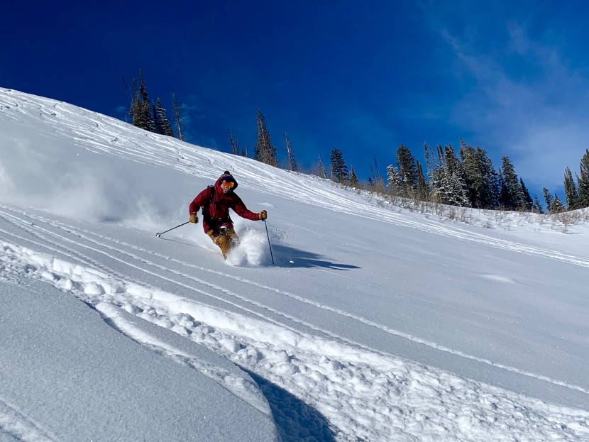 columbia last tracks - one final powder run in the last tracks. while this jacket isn&#039;t...