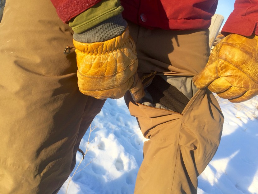 rei co-op powderbound insulated pant - the interior thigh vents are larger than others, but they still...