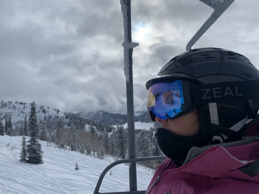 zeal portal rls - the low light persimmon sky blue lens included with the portal...