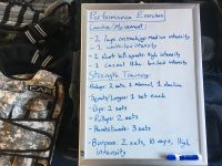 Exercise regimen for testing out our weight vests.