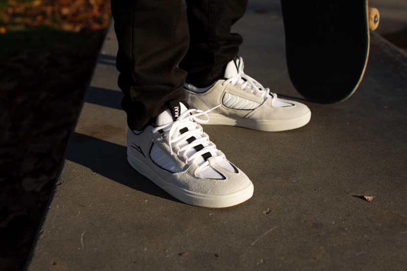 the suede upper and protective lacing system make the lakai carroll...