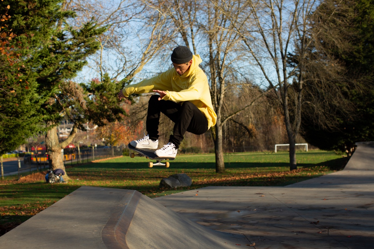 Best Skate Shoes Review (Adam popping an ollie in the Lakai Carroll.)