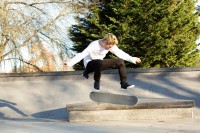 Adam flipping out in the Adidas City Cup.