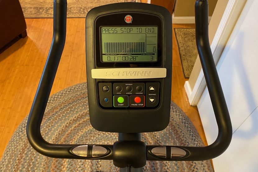 schwinn 130 upright bike - the 130 upright has a streamlined console with a simple and...