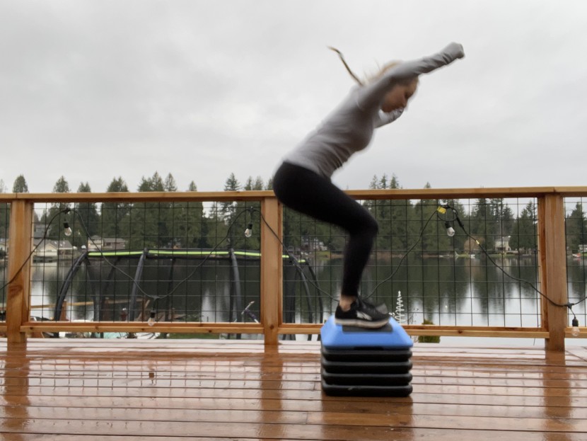 exercise step platform - this platform is a breeze to adjust, easily switching from 4&quot; to 12&quot;.