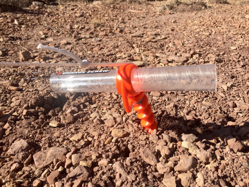 tent stakes - the orange screw&#039;s natural flexibility works to its advantage as it...