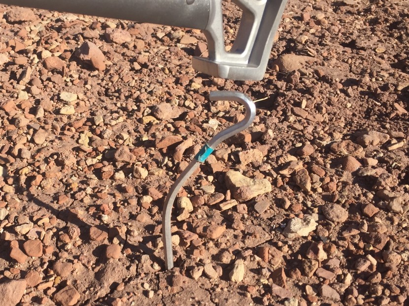 despite getting bent during testing, the fanbx f keeps hammering...