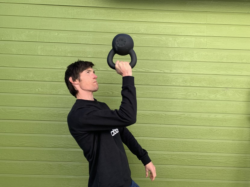 the adidas trefoil's raglan sleeves had no trouble with over head...