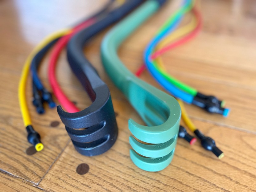 portable home gym - both the nypot (black, left) and gorilla bow (green, right) are very...