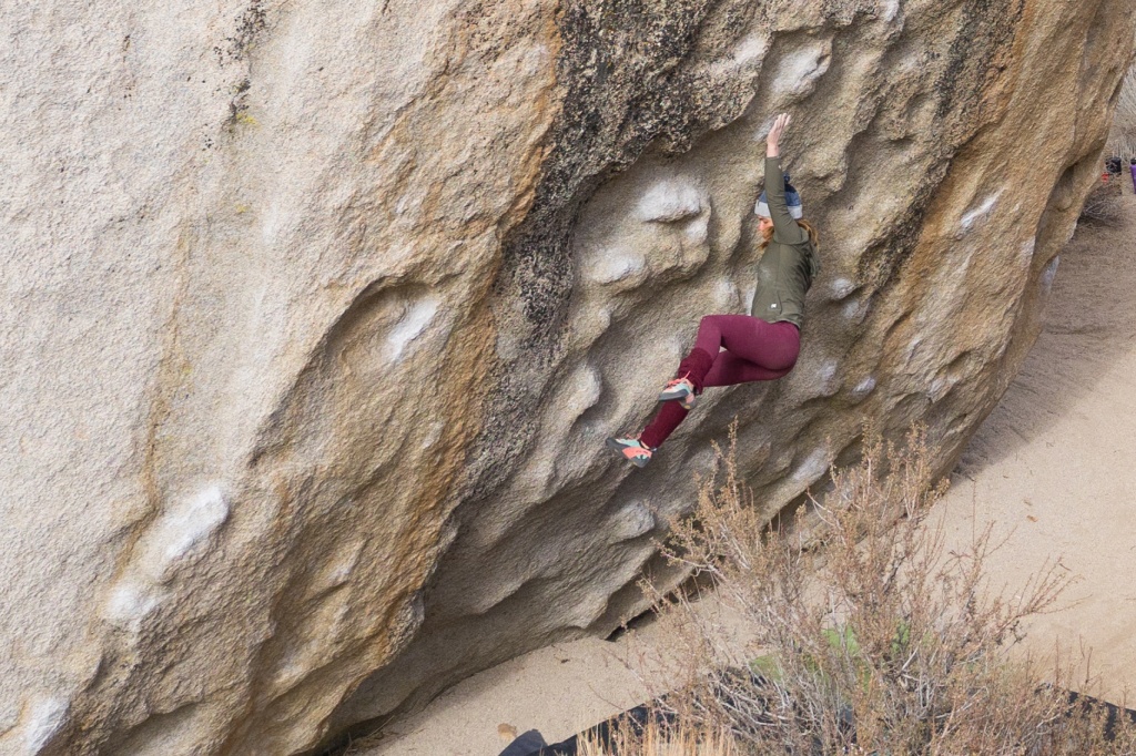 bouldering crash pad - for most boulders in the buttermilks, you'll need a whole slew of...