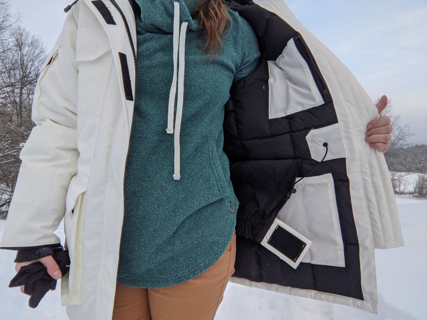 canada goose expedition heritage parka for women - the internal pockets are disappointingly small. the powder skirt and...