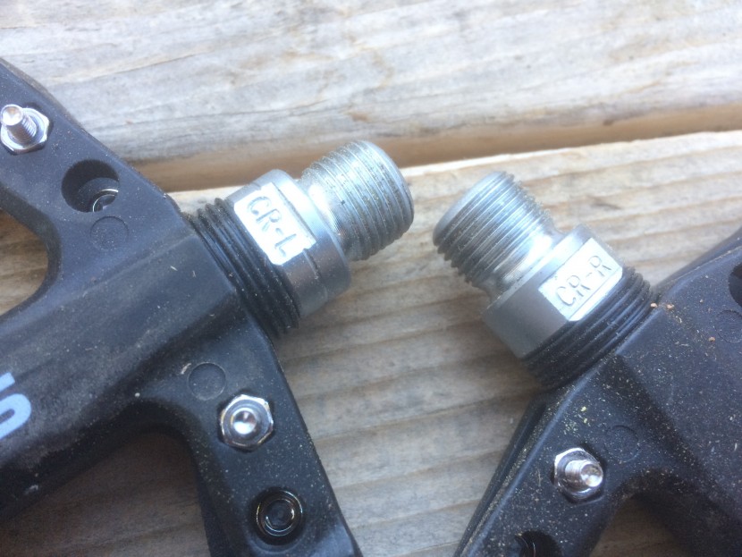 rockbros nylon fiber - the left and right pedals are labeled. this is a nice touch for...