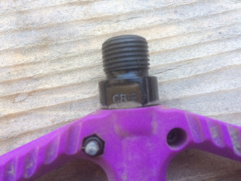 oneup components composite - the bearing is located in this end of the pedal body. the pedals are...