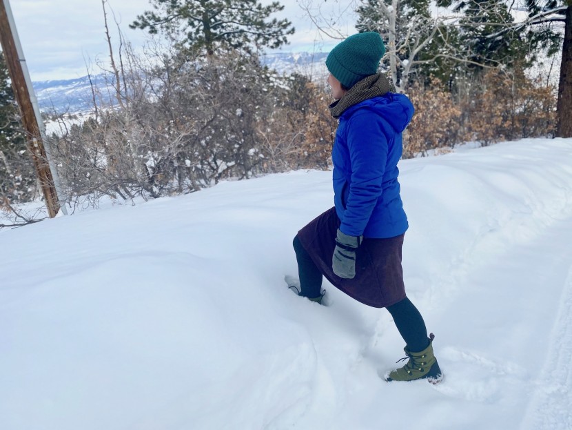 the original muck boot company arctic ice nomadic sport - tackling steep snowbanks in an attempt to take a hike might result...