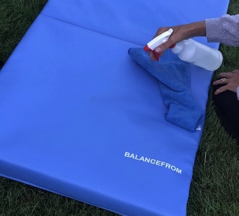 exercise mat - the balancefrom tri fold has a waterproof cover making it easy to...