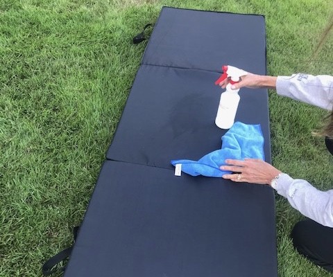 exercise mat - the sunny health and fitness tri fold mat is easy to clean and the...