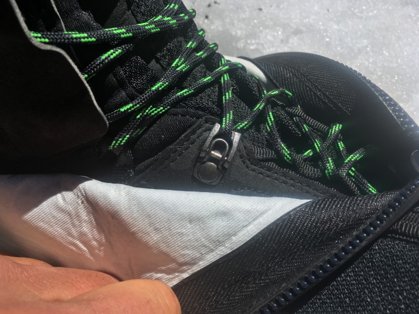 lowa alpine ice gtx - we really liked this lace lock. it let us easily increase the lace...