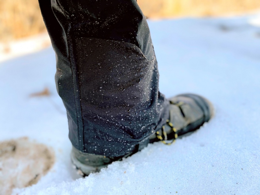 rab muztag gtx - water beads well, especially on the reinforced portion of the lower...