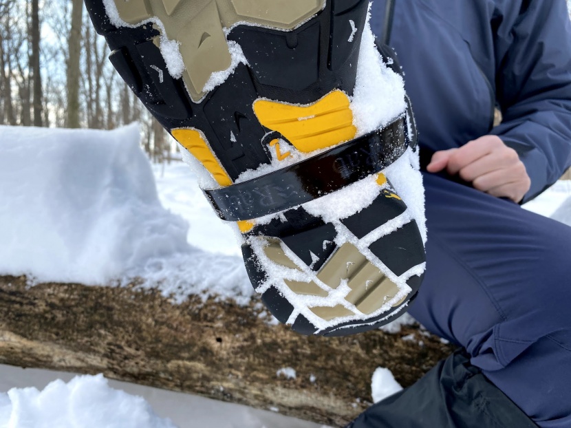 rab muztag gtx - the coated instep strap is extra wide and has a low profile, which...