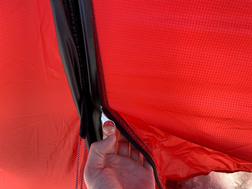 hilleberg anjan 2 gt - large, hefty zipper pulls and rubberized zipper flaps are just a...