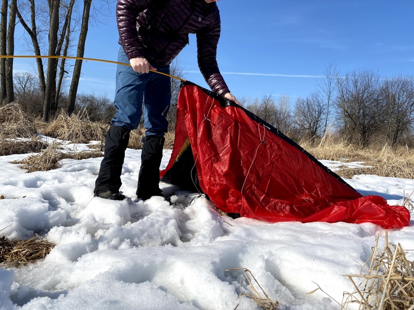 hilleberg anjan 2 gt - sliding the poles through their sleeves on the tent is somewhat...