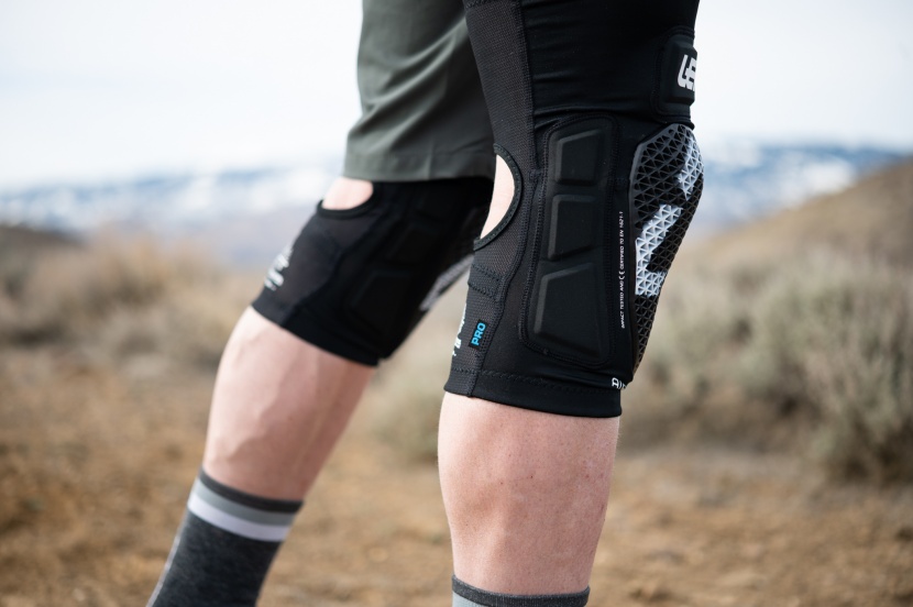 leatt airflex pro - with a large main armor patch and smaller patches on both sides and...