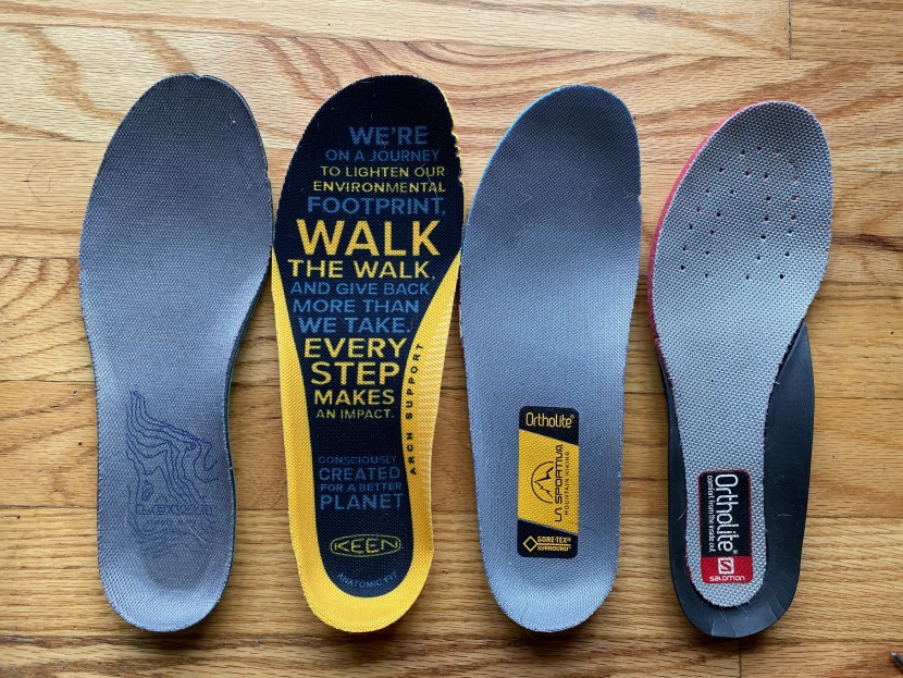 keen ridge flex waterproof for women - different footbeds offer different amounts of support and cushion.