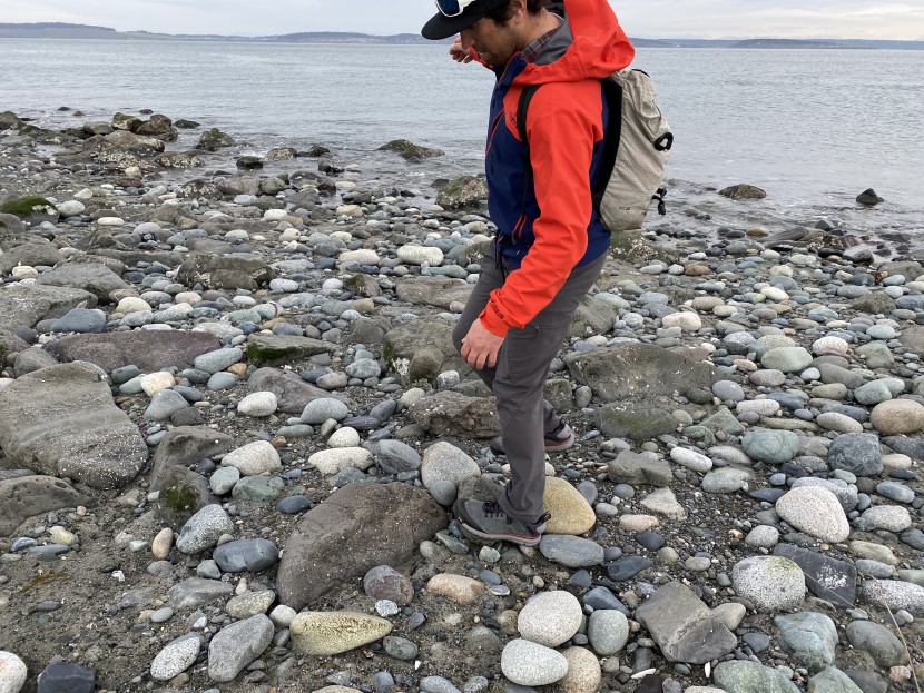 danner trail 2650 gtx - the vibram megagrip sole provides good grip even on the smooth rocks...